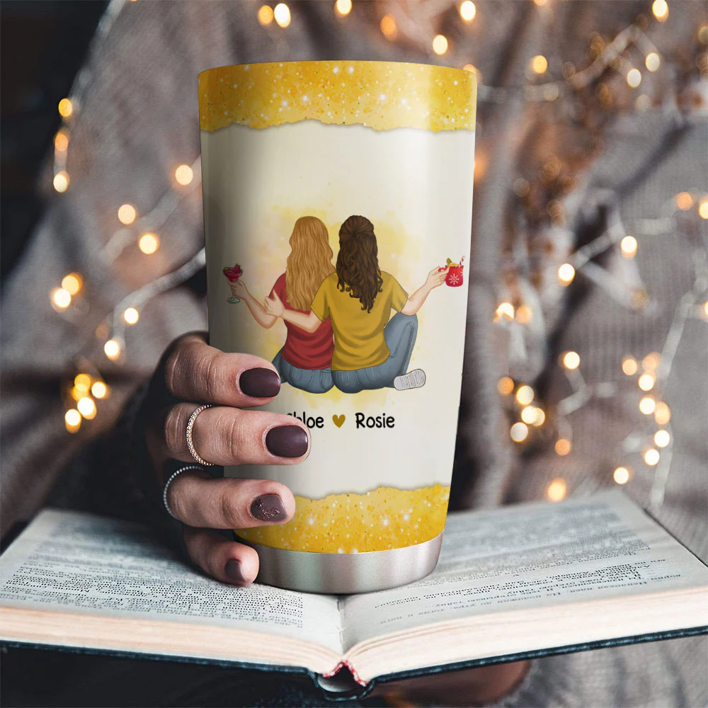 Thank You for Being My Unbiological Sister - Personalized Custom Tumbler - Image 2