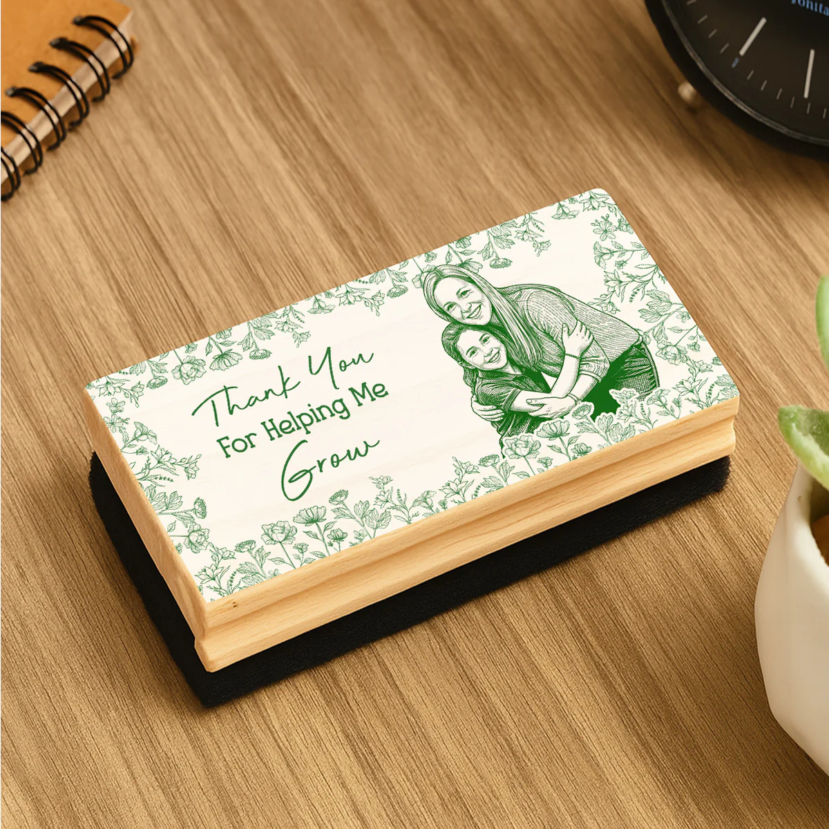 Thank You  For Helping Me - Personalized Custom Whiteboard Eraser - Image 3