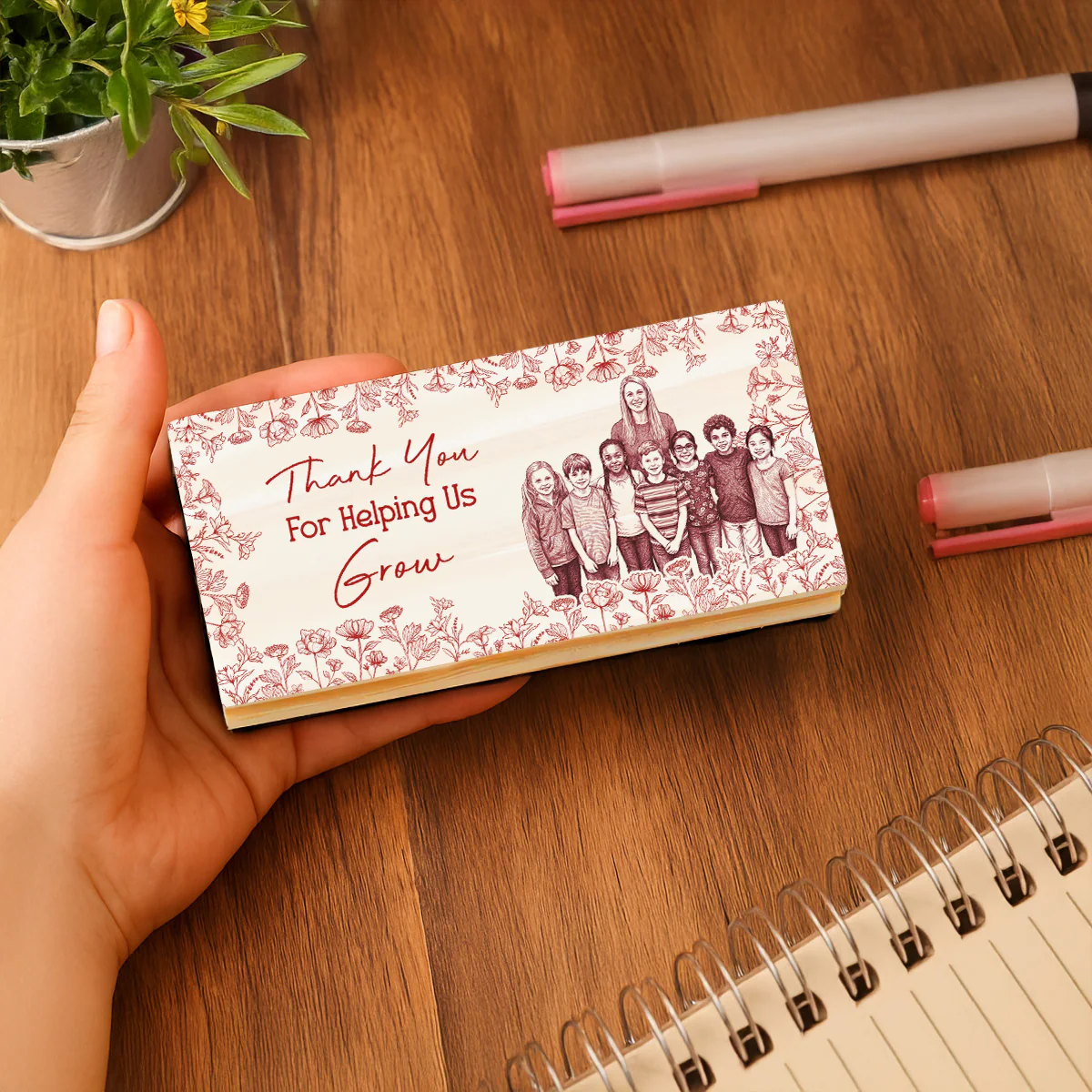 Thank You  For Helping Me - Personalized Custom Whiteboard Eraser - Image 5