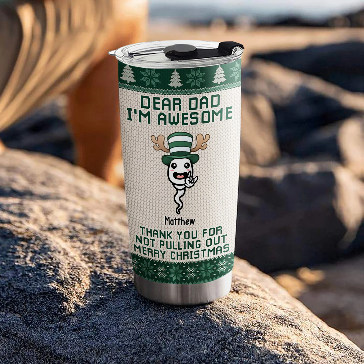 Thank You For Not Pulling Out - Personalized Custom Tumbler - Image 2