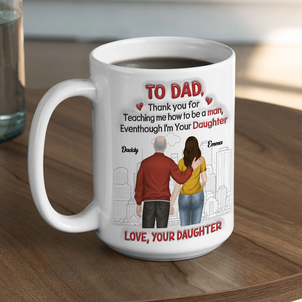 Thank You For Teaching Me - Personalized Custom 3D Inflated Effect Mug - Image 5