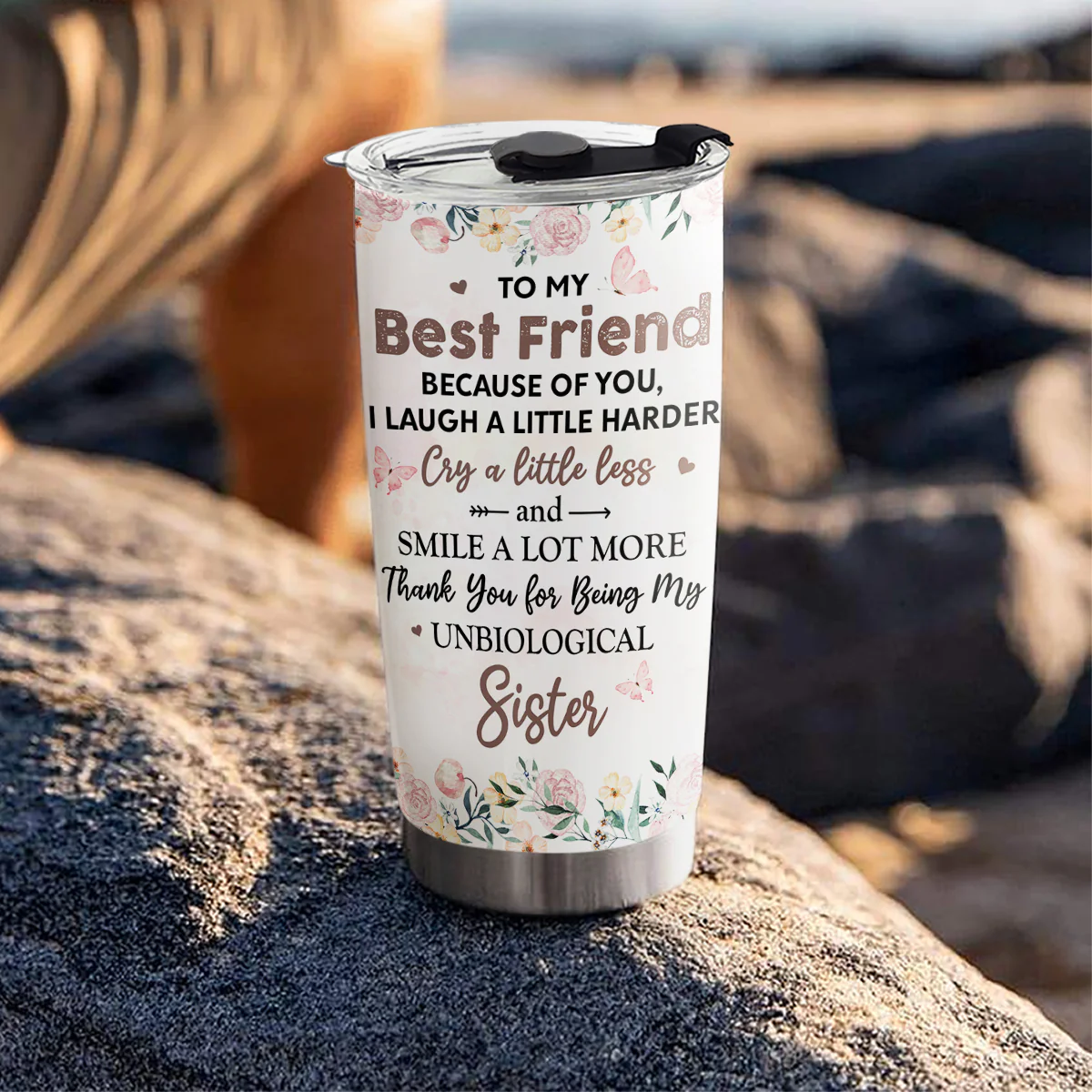 Thank You My Badass Best Friend - Personalized Custom Tumbler - Image 3