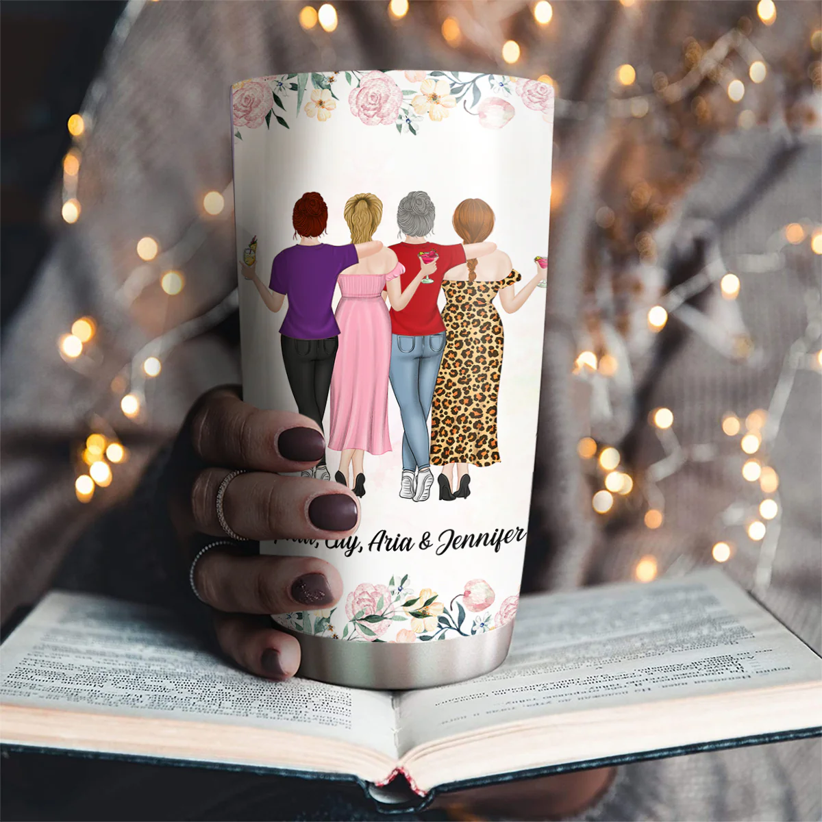 Thank You My Badass Best Friend - Personalized Custom Tumbler - Image 4
