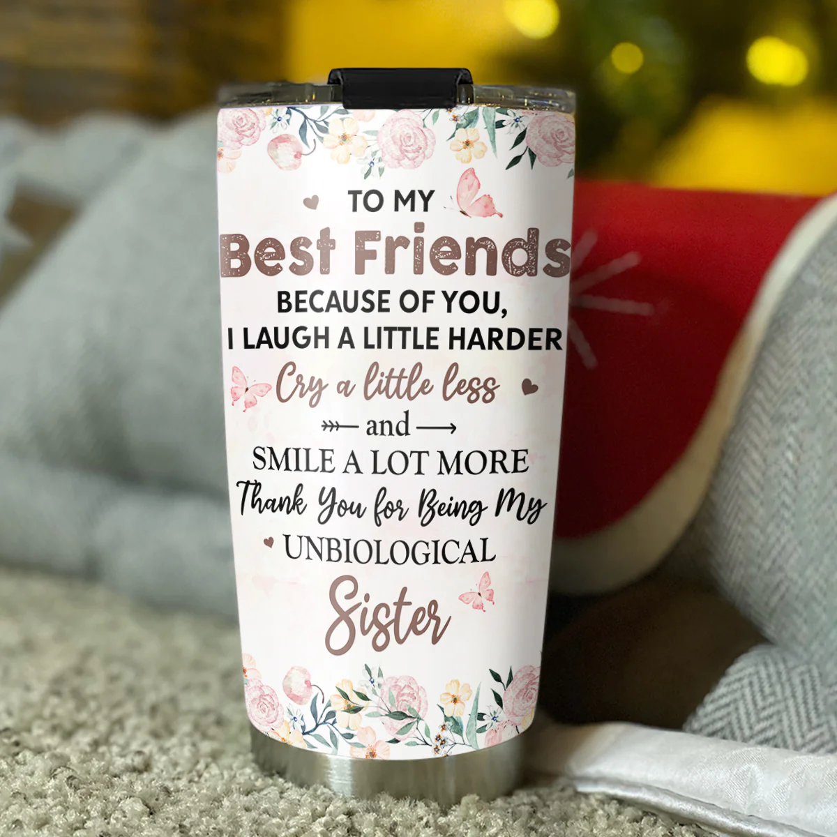 Thank You My Badass Best Friend - Personalized Custom Tumbler - Image 5