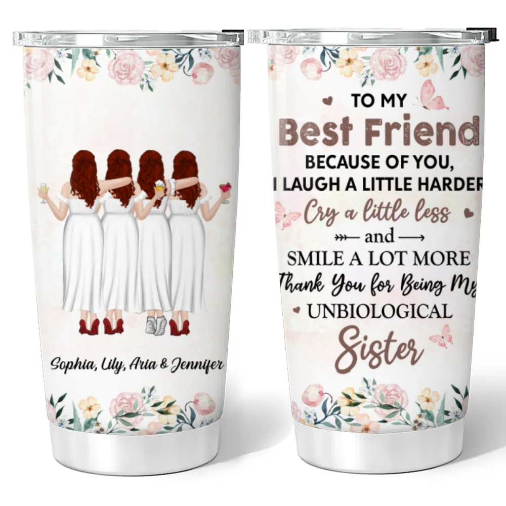 Thank You My Badass Best Friend - Personalized Custom Tumbler - Image 6
