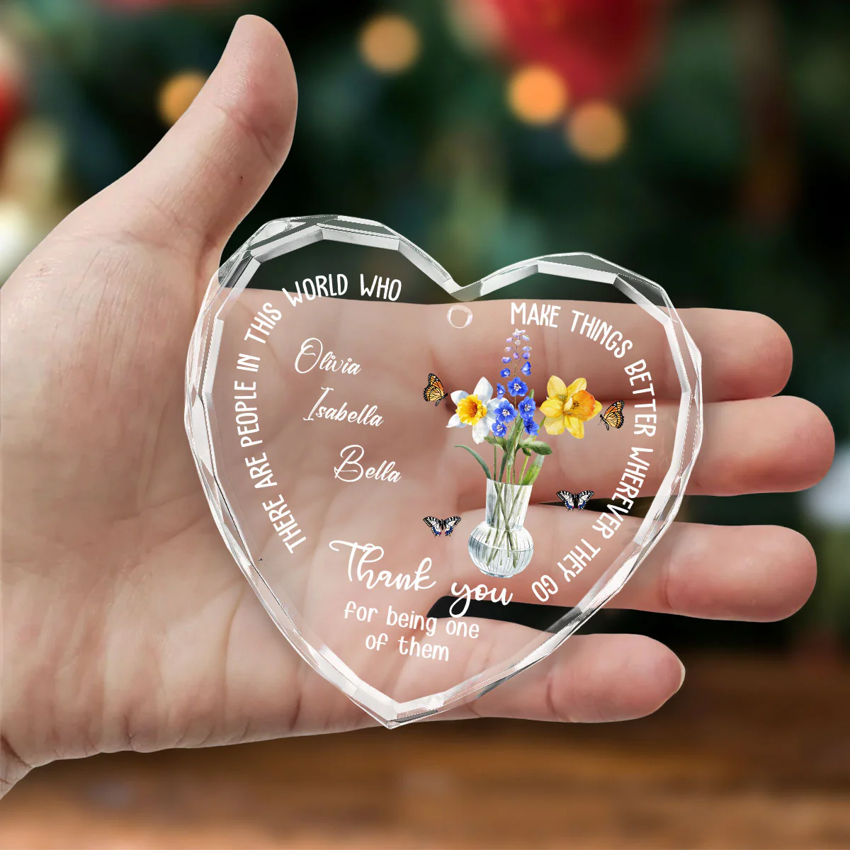 Thank You My Coworker - Personalized Custom Glass Ornament - Image 3