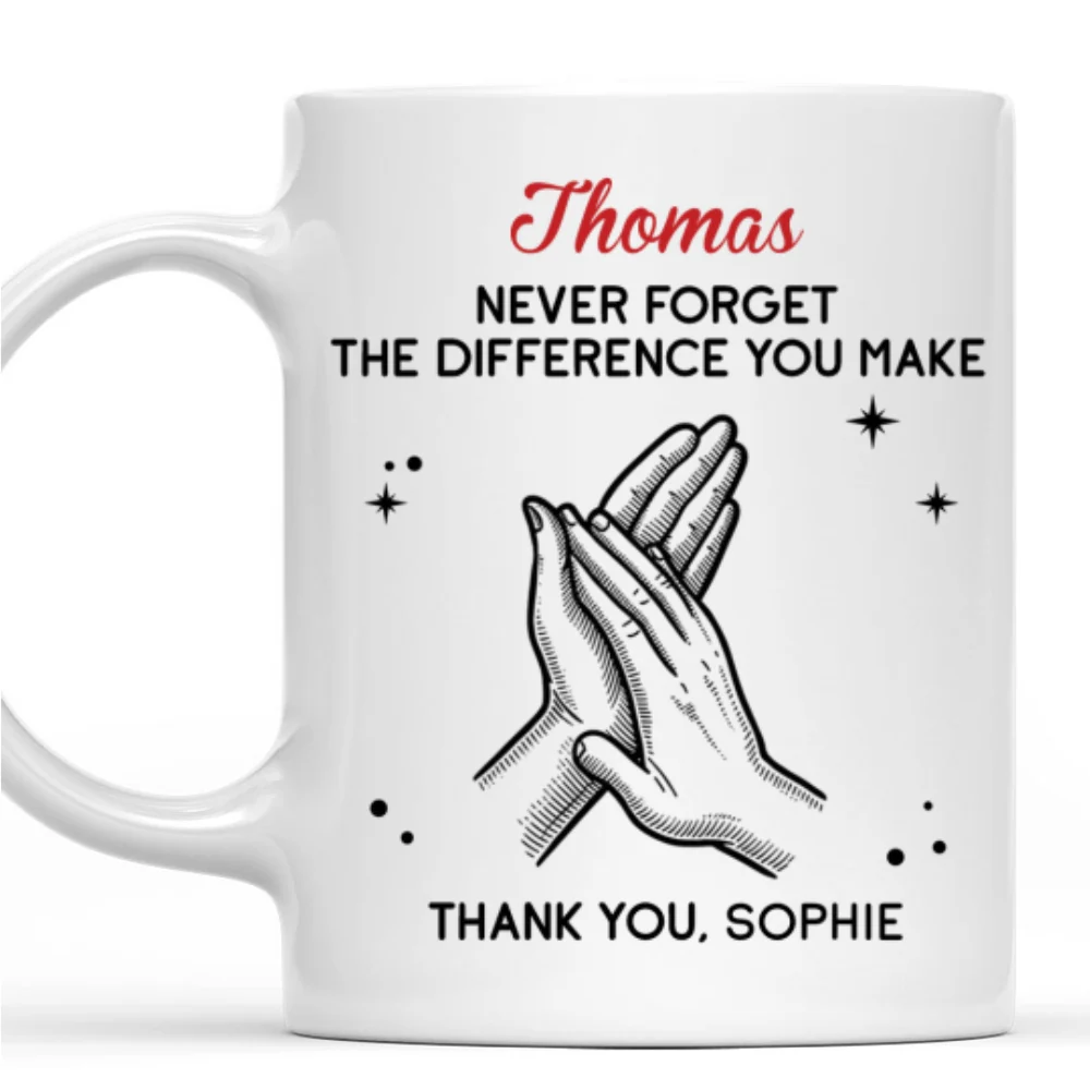 Thank You - Personalized Custom Coffee Mug - Image 7