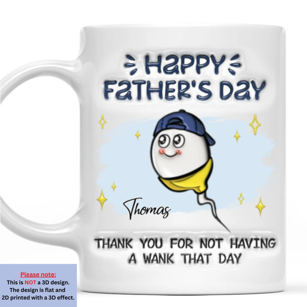Thanks Dad - Personalized Custom 3D Inflated Effect Mug - Image 8