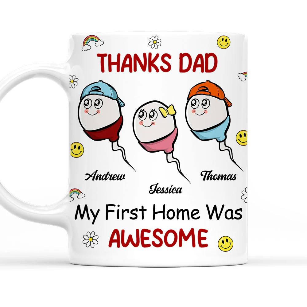 Thanks Dad - Personalized Custom Coffee Mug