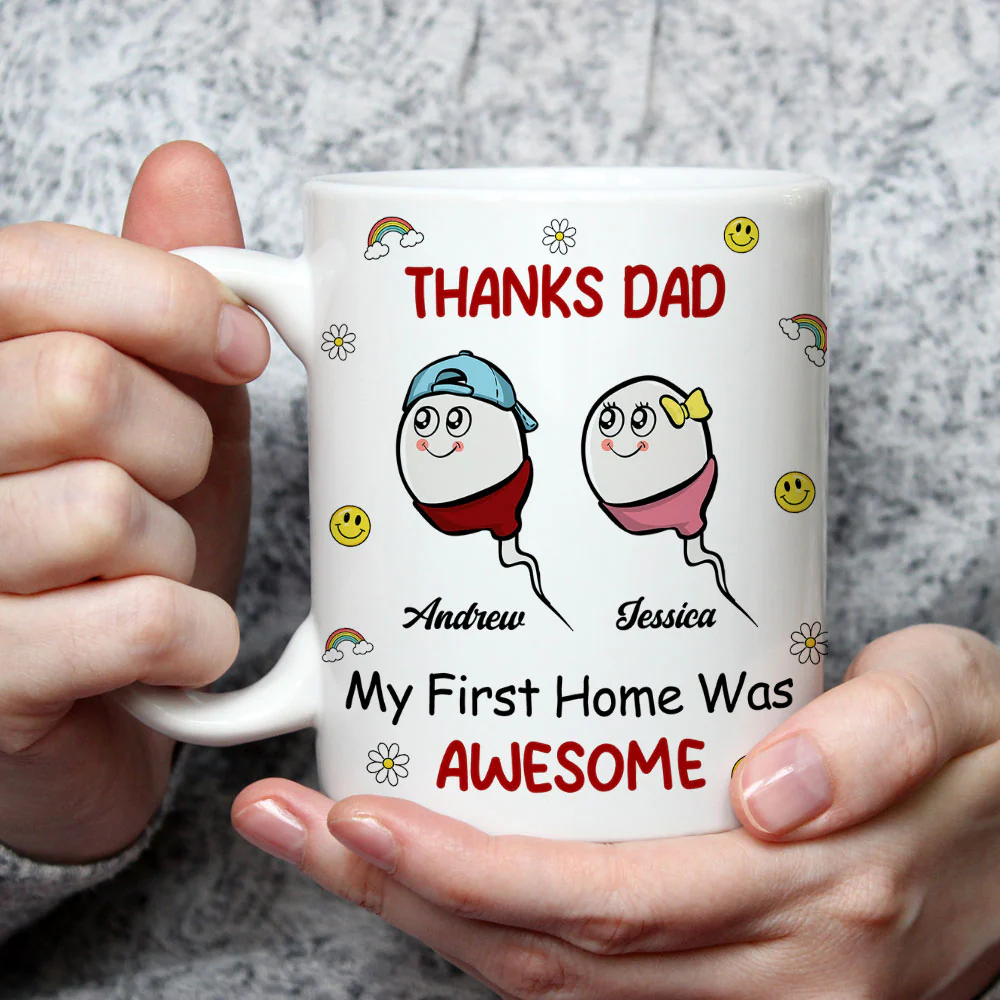 Thanks Dad - Personalized Custom Coffee Mug - Image 4