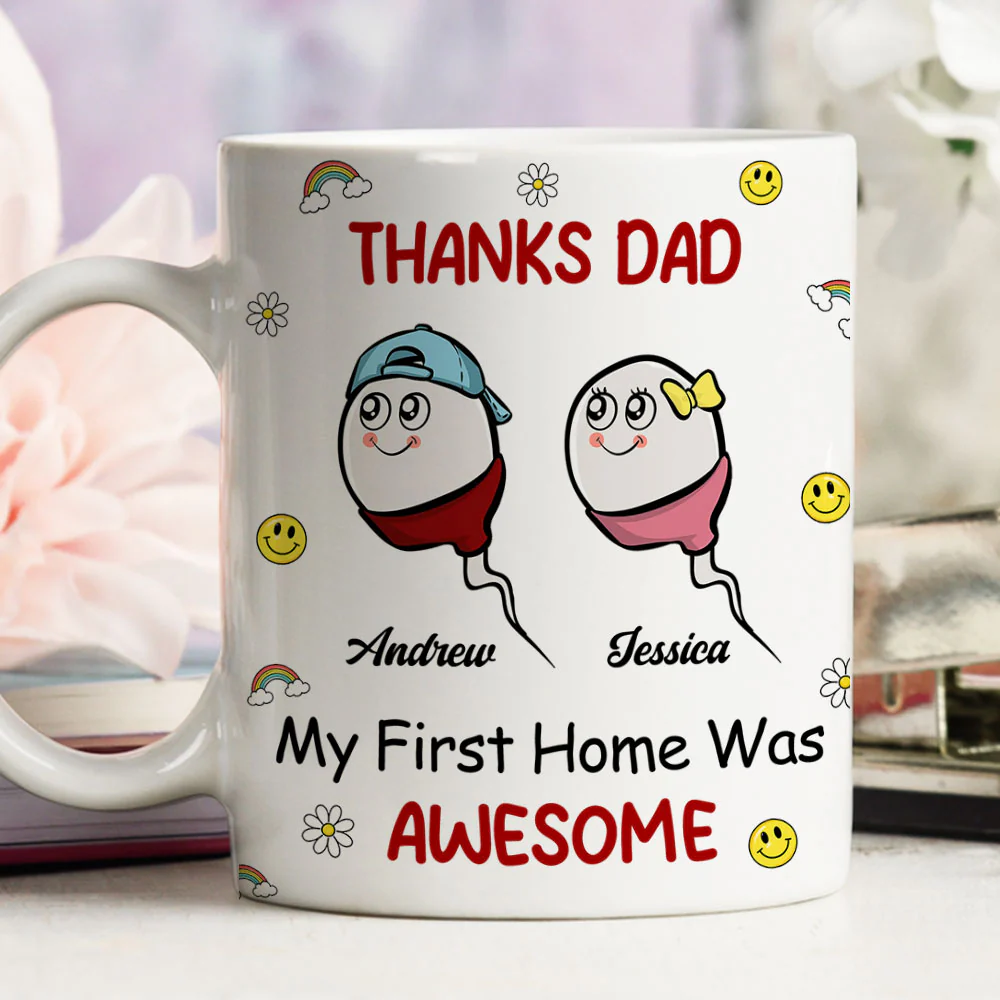 Thanks Dad - Personalized Custom Coffee Mug - Image 5