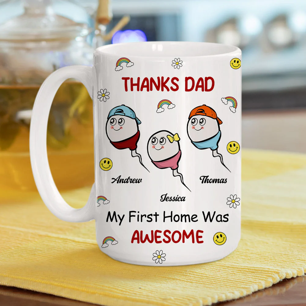 Thanks Dad - Personalized Custom Coffee Mug - Image 6