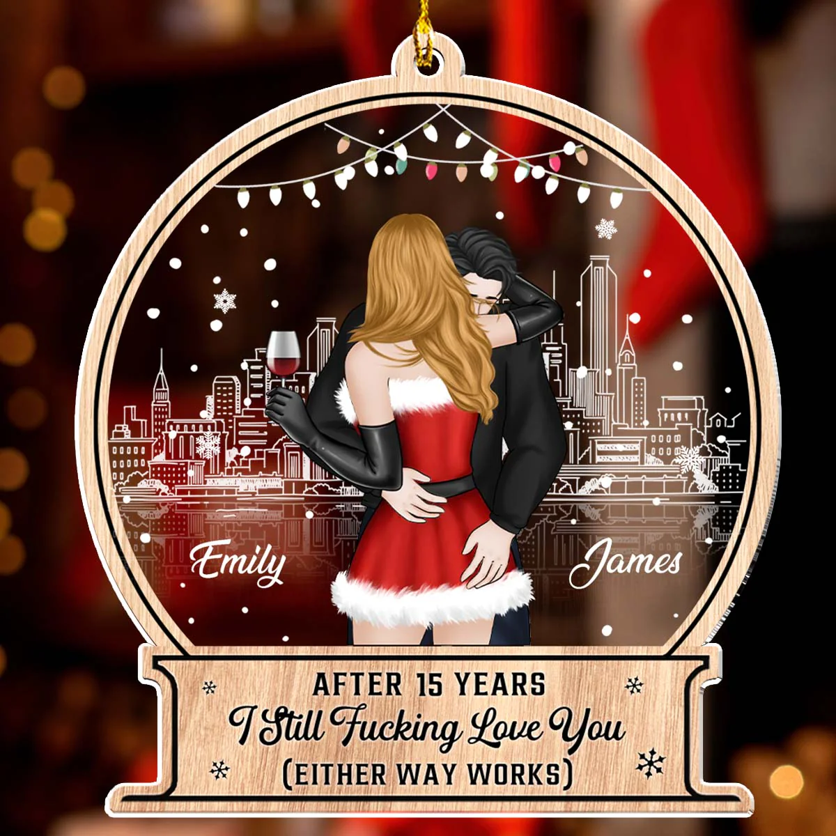 Thanks For All - Personalized Custom Acrylic Ornament - Image 2