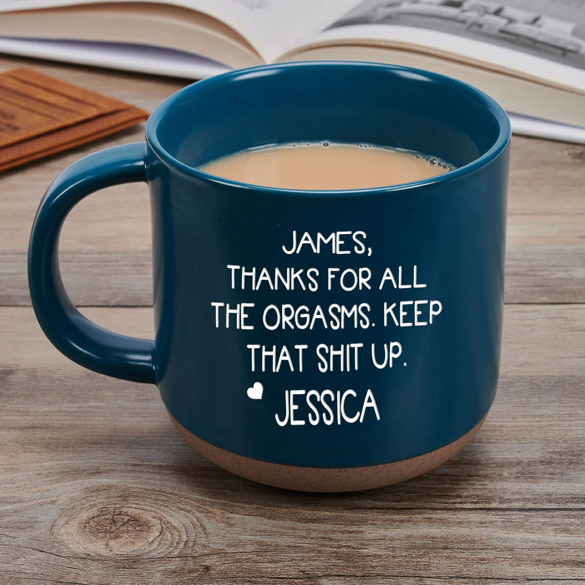 Thanks For All - Personalized Custom Pottery Mug - Image 2