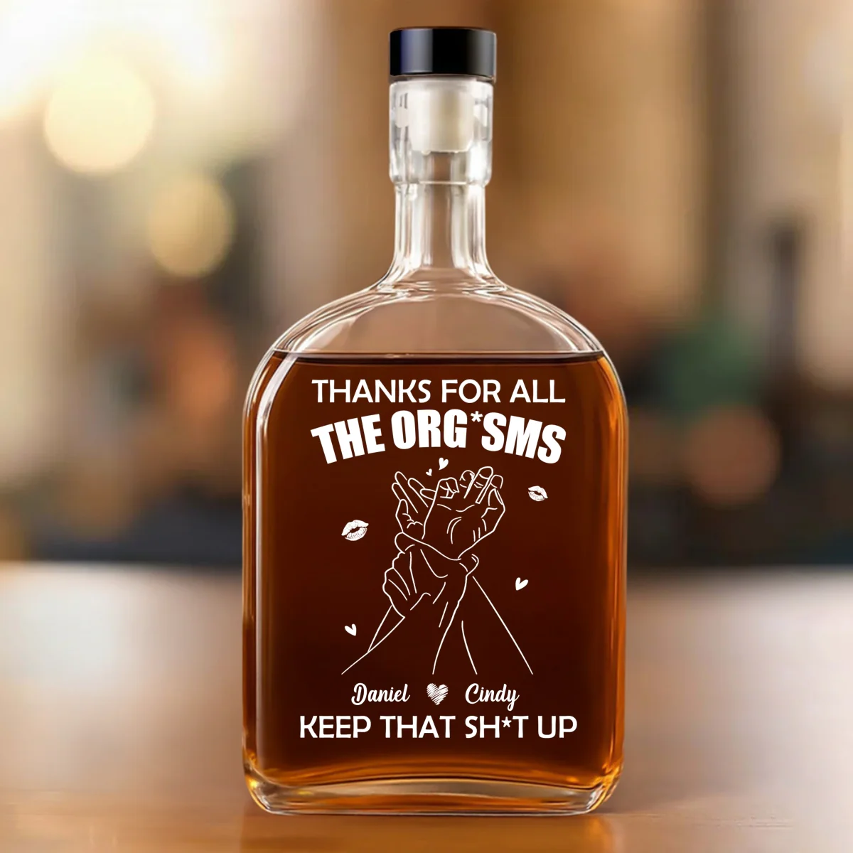 Thanks For All - Personalized Custom Spirits Decanter - Image 7