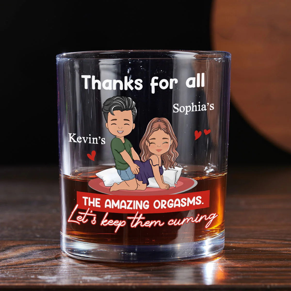 Thanks For All The Good Things - Personalized Custom Whiskey Glass - Image 5