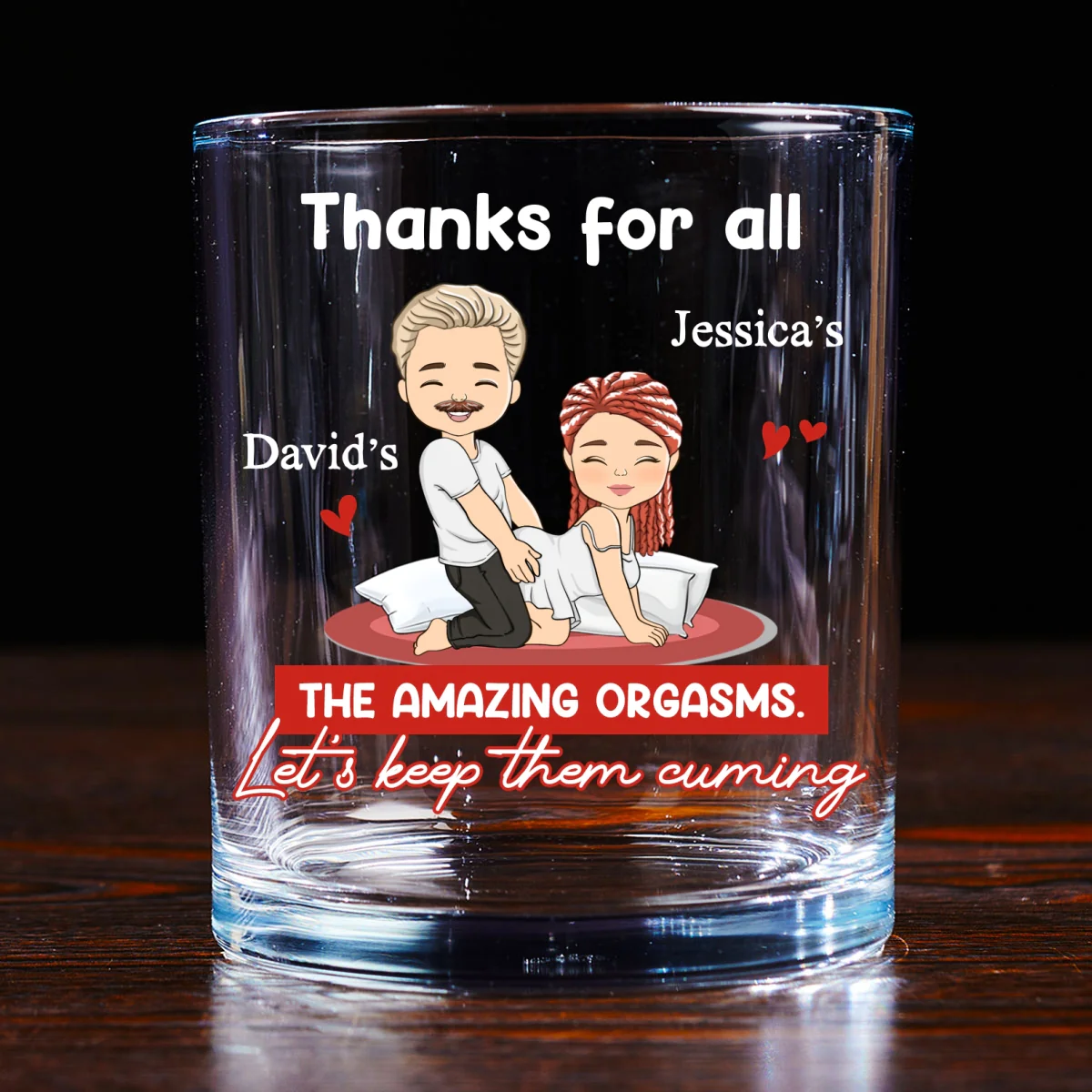 Thanks For All The Good Things - Personalized Custom Whiskey Glass - Image 6