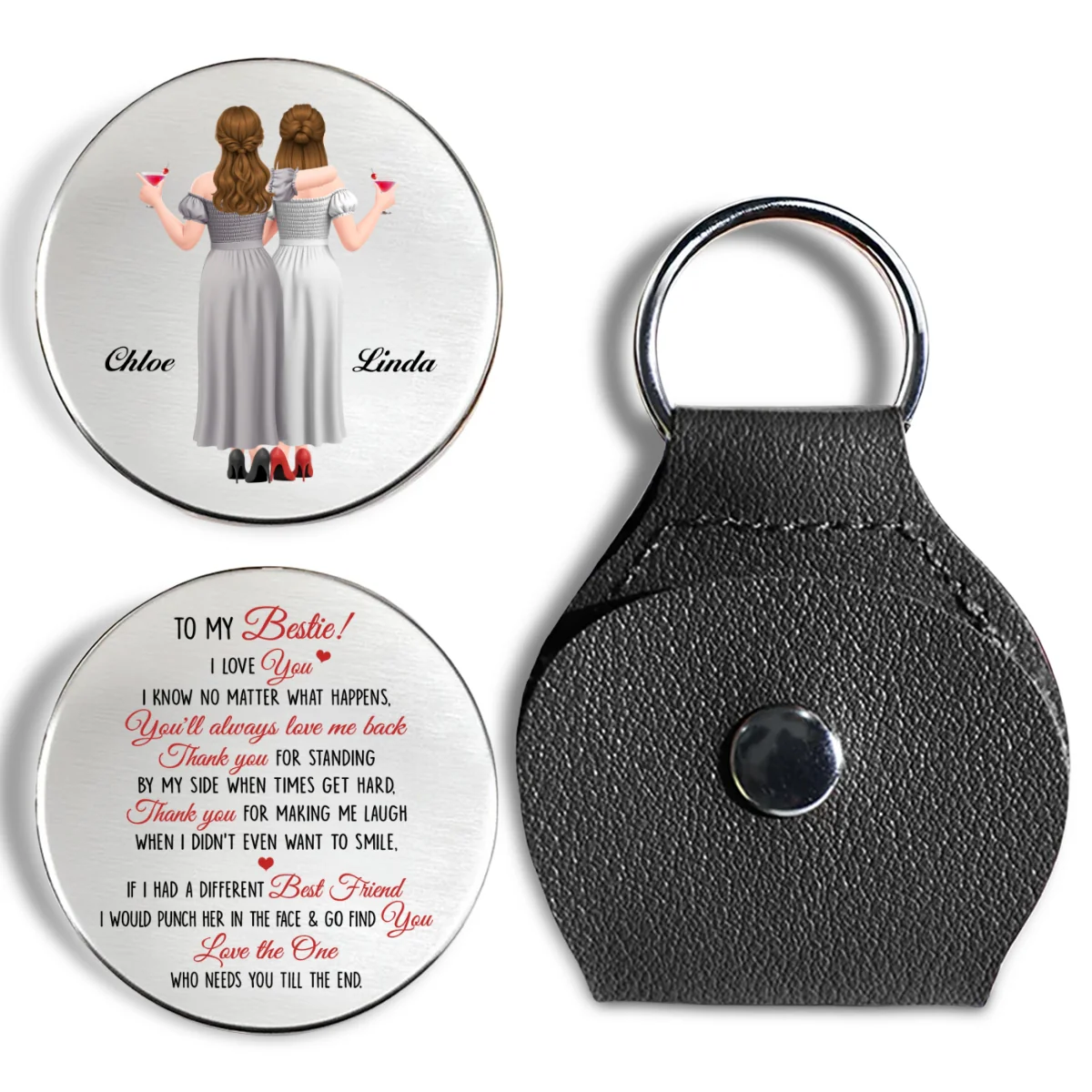Thanks For Always Standing By My Side - Personalized Custom Pocket Hug - Image 7