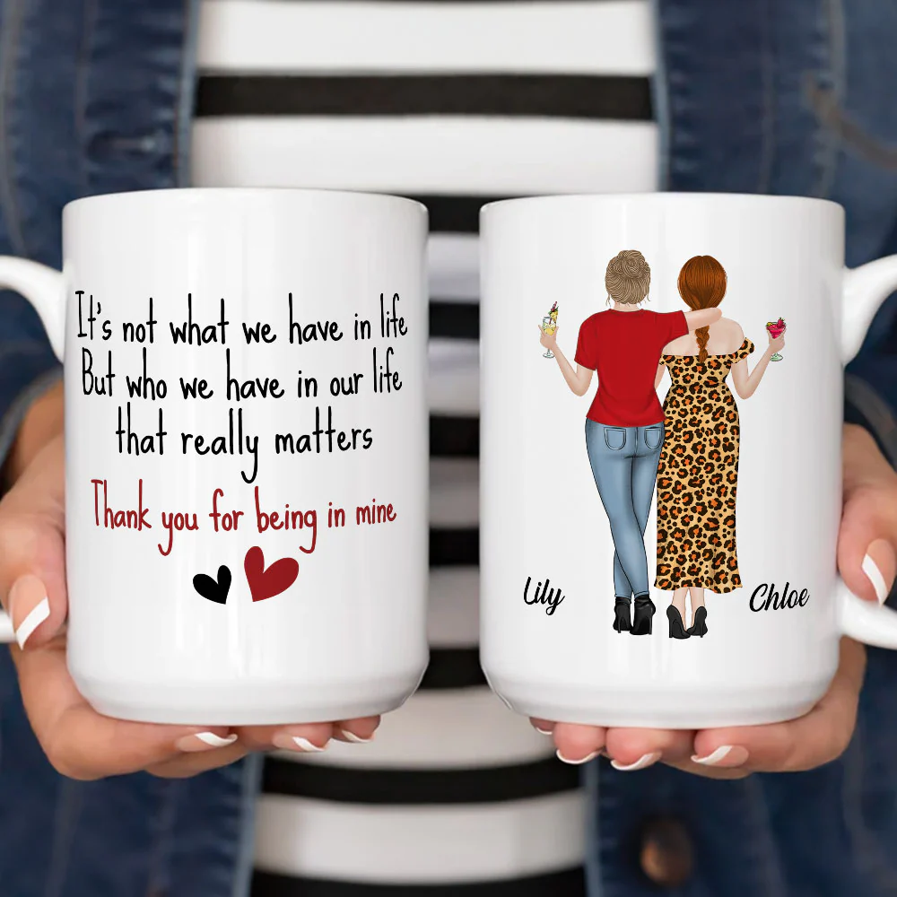 Thanks For Being Mine - Personalized Custom Coffee Mug - Image 4
