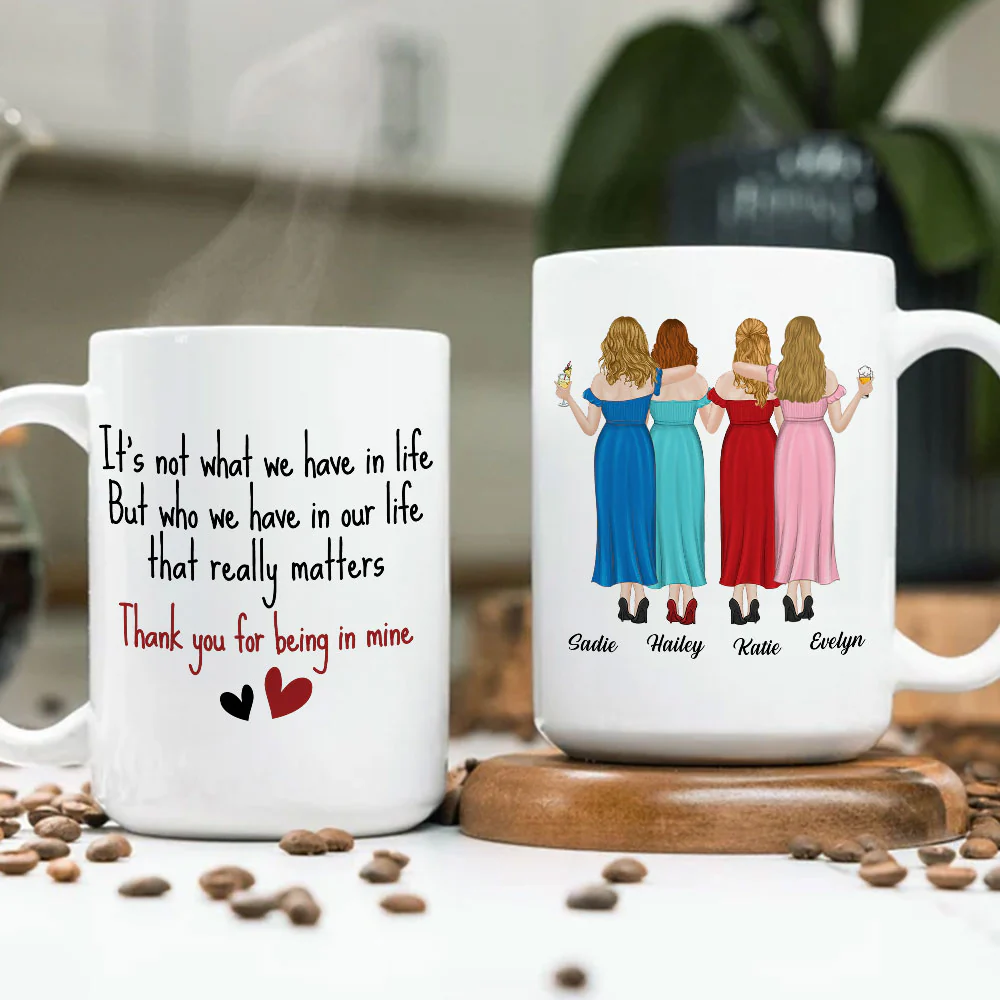 Thanks For Being Mine - Personalized Custom Coffee Mug - Image 5