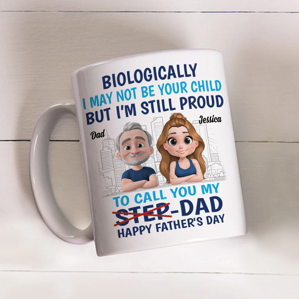 Thanks For Being My Dad - Personalized Custom Coffee Mug - Image 4