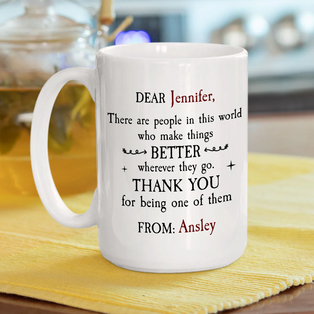 Thanks For Being One Of Them - Personalized Custom Coffee Mug - Image 5