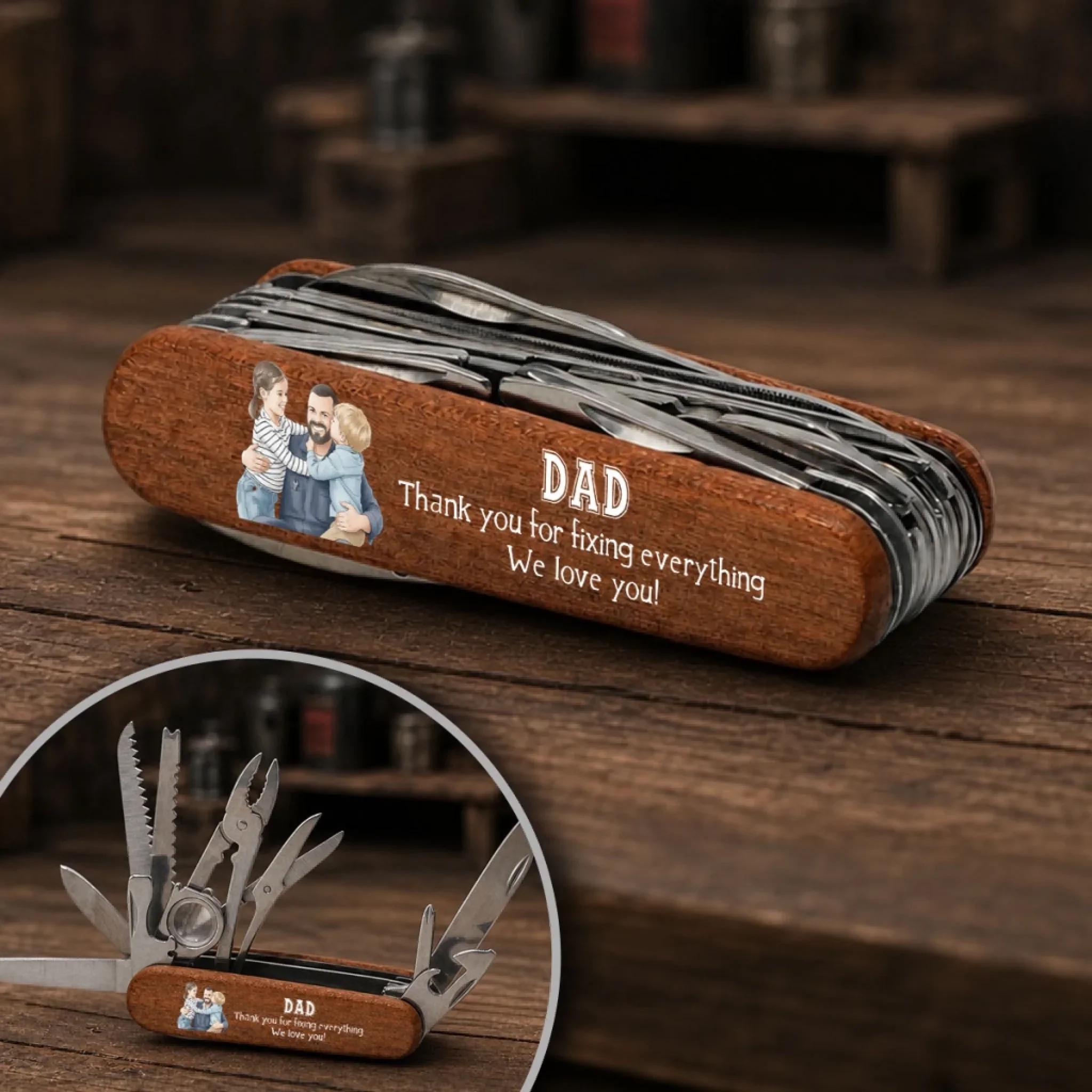 Thanks For Fixing It All - Personalized Custom Pocket Multi Tool