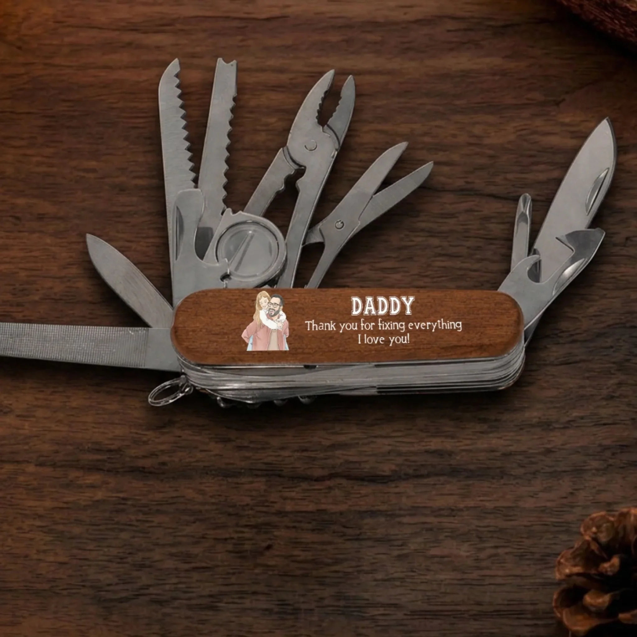 Thanks For Fixing It All - Personalized Custom Pocket Multi Tool - Image 5