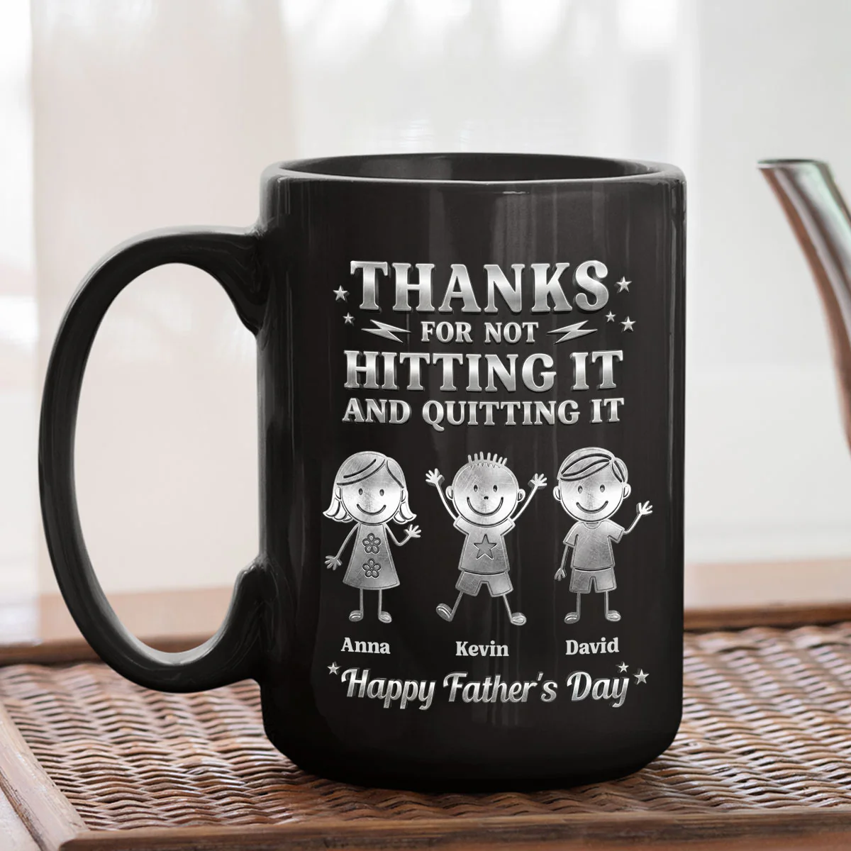 Thanks For Not Quitting It - Personalized Custom 3D Effect Mug - Image 5