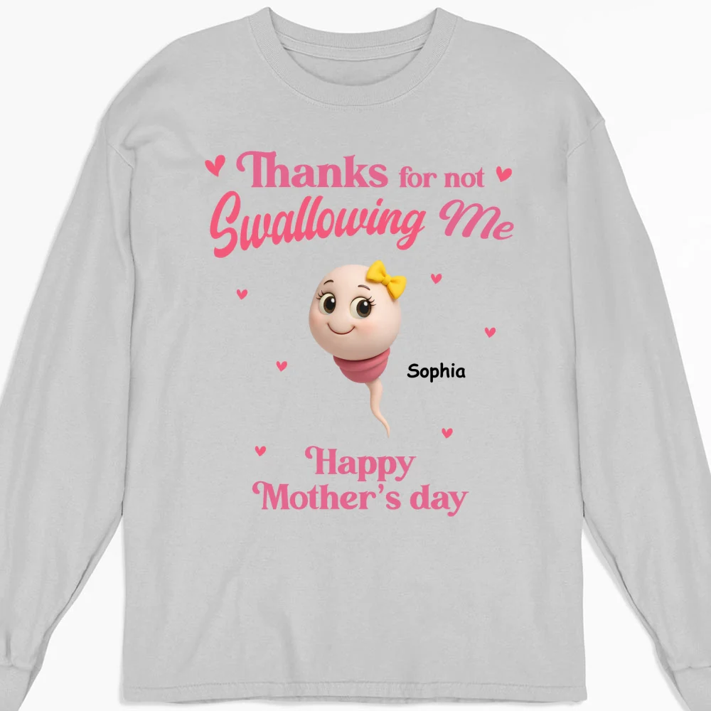 Thanks For Not Swallowing - Personalized Custom Shirt - Image 11