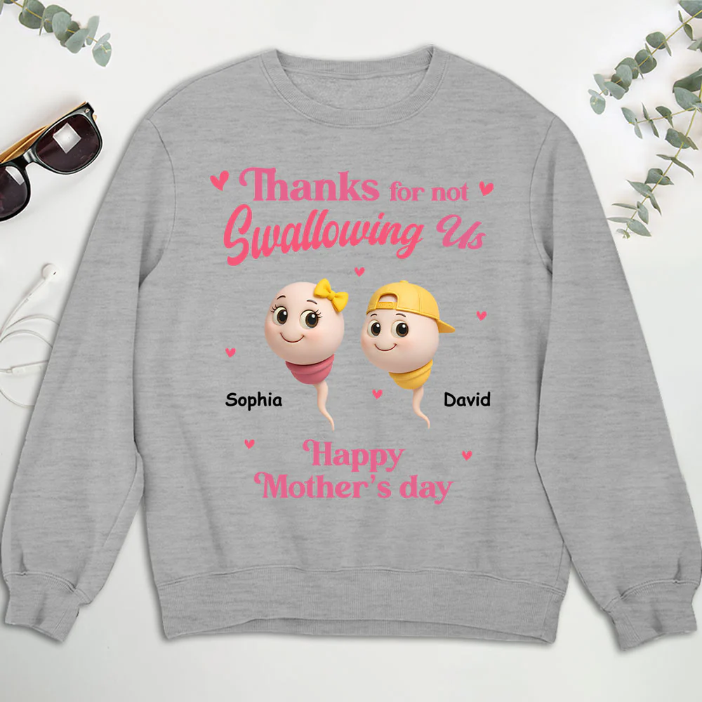 Thanks For Not Swallowing - Personalized Custom Shirt - Image 4