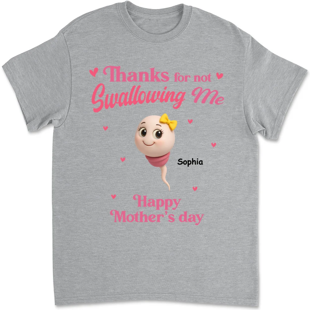 Thanks For Not Swallowing - Personalized Custom Shirt - Image 7