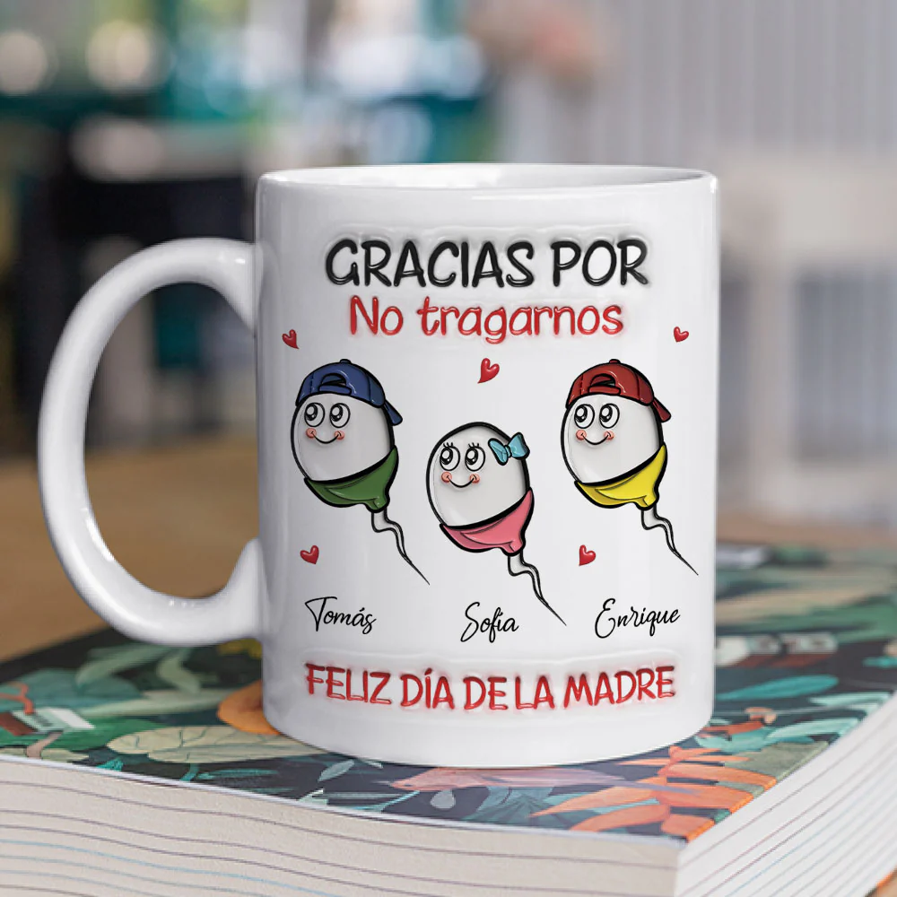 Thanks For Not Swallowing Spanish - Personalized Custom 3D Inflated Effect Mug