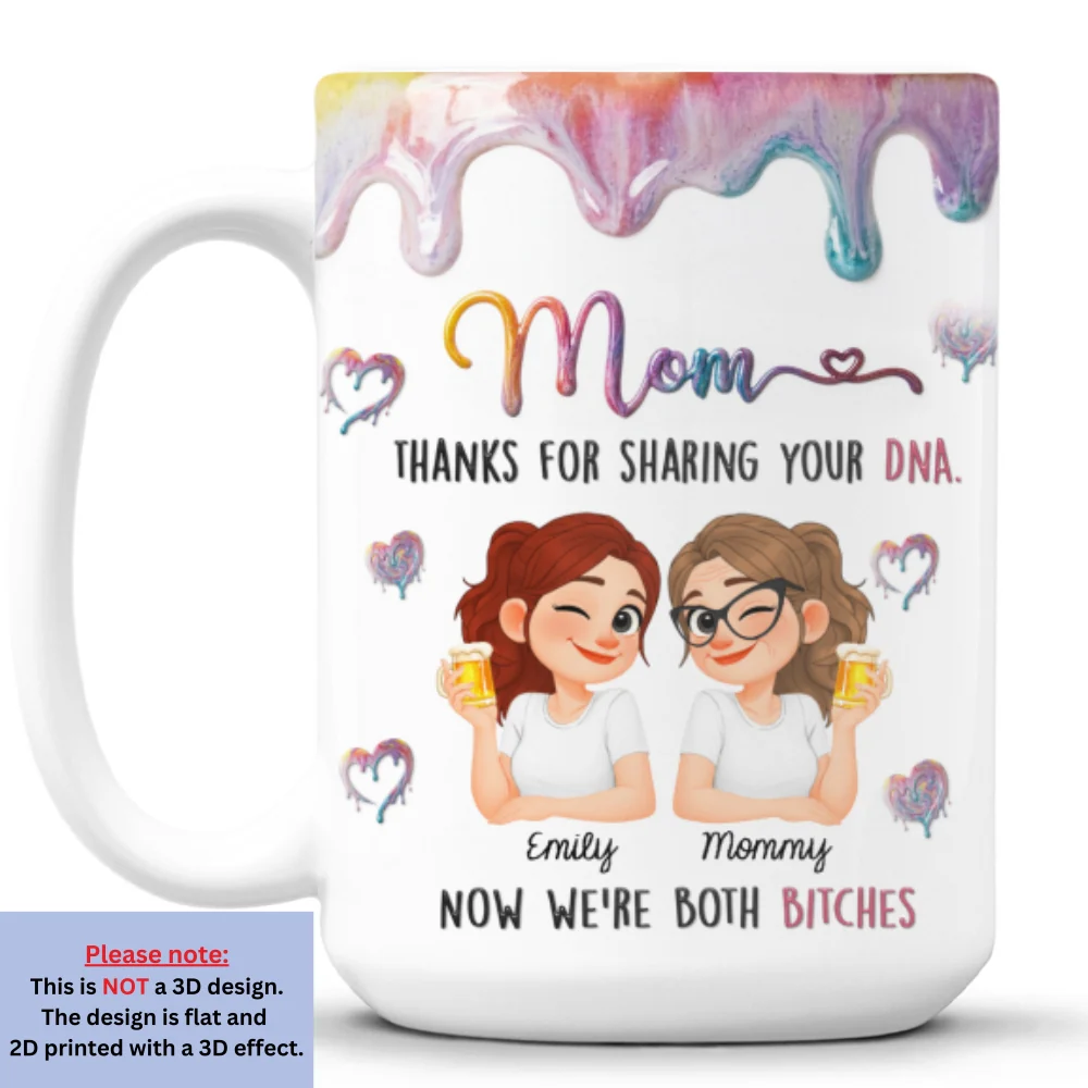 Thanks For Sharing Your DNA - Personalized Custom 3D Inflated Effect Mug - Image 8