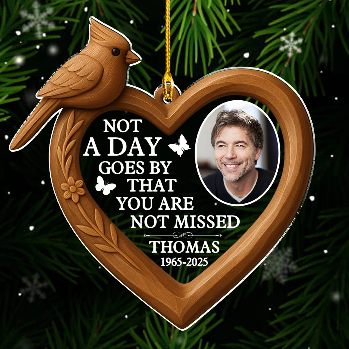That You Are Not Missed - Personalized Custom Acrylic Ornament - Image 4