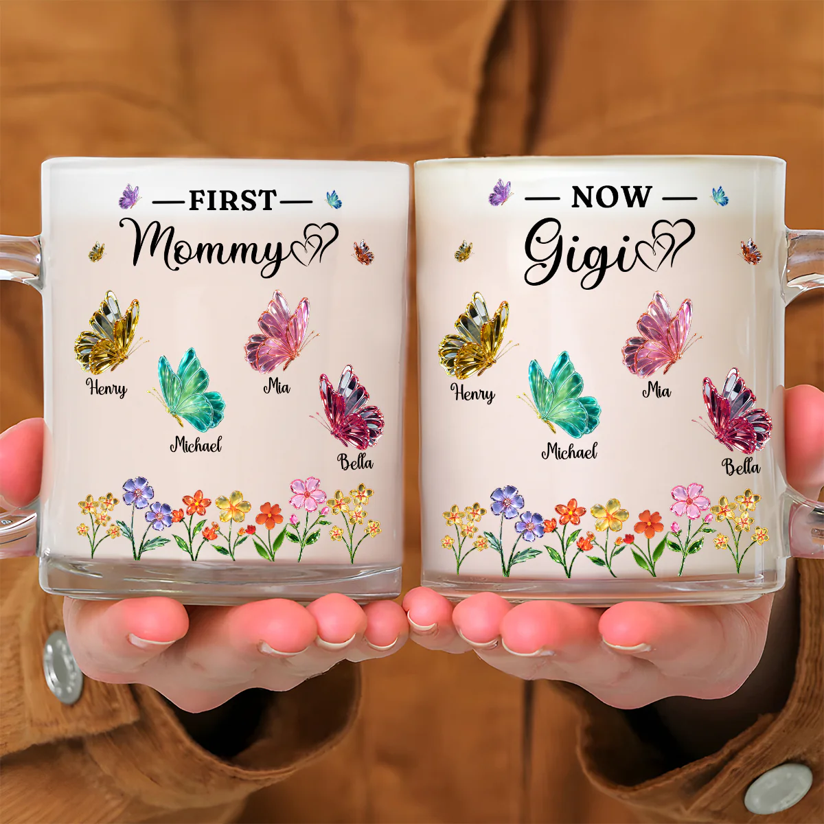 The Beautiful Journey - Personalized Custom Glass Mug  - Image 3