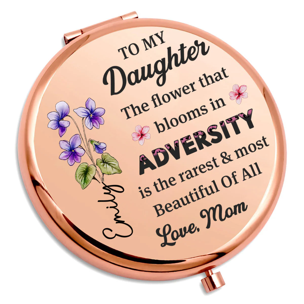 The Best Awaits You - Personalized Custom Compact Mirror - Image 2