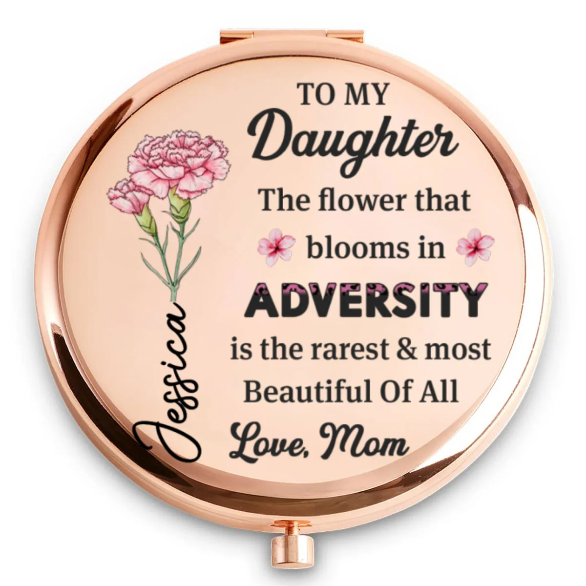 The Best Awaits You - Personalized Custom Compact Mirror - Image 5