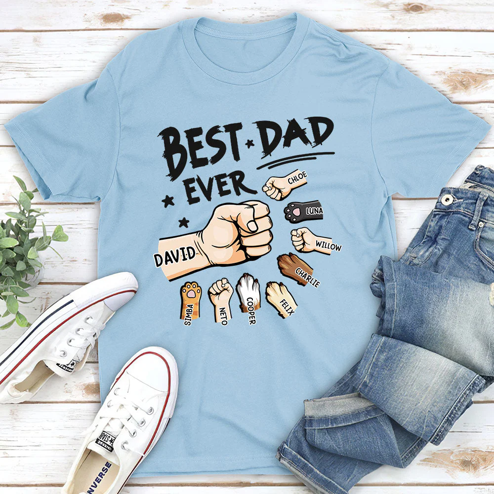 The Best Dad Ever In The World - Personalized Custom Shirt - Image 2