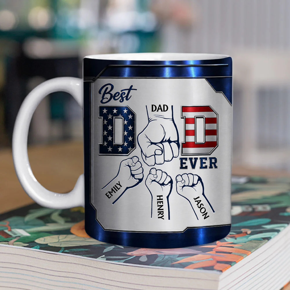 The Best Daddy - Personalized Custom 3D Inflated Effect Mug - Image 2