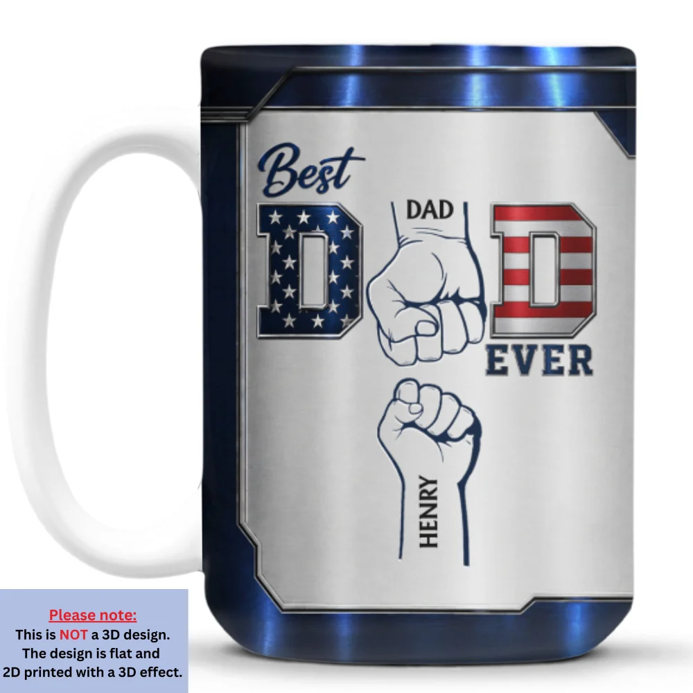 The Best Daddy - Personalized Custom 3D Inflated Effect Mug - Image 8