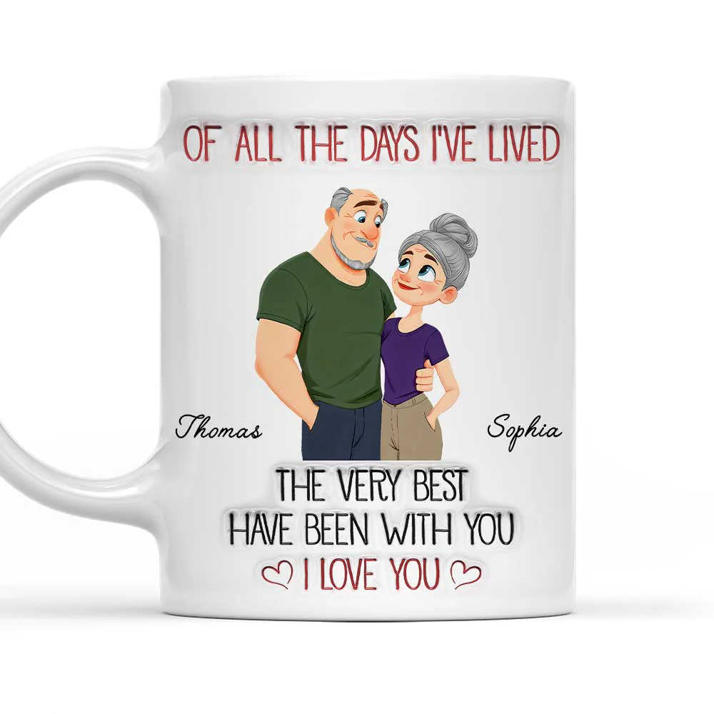 The Best Day With You - Personalized Custom 3D Inflated Effect Mug