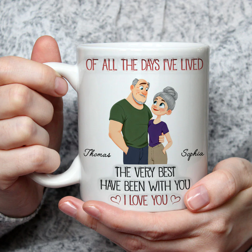 The Best Day With You - Personalized Custom 3D Inflated Effect Mug - Image 2