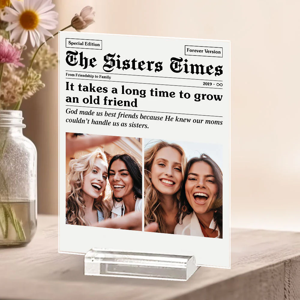 The Best Friend Forever Times - Personalized Custom Acrylic Plaque With Base - Image 5
