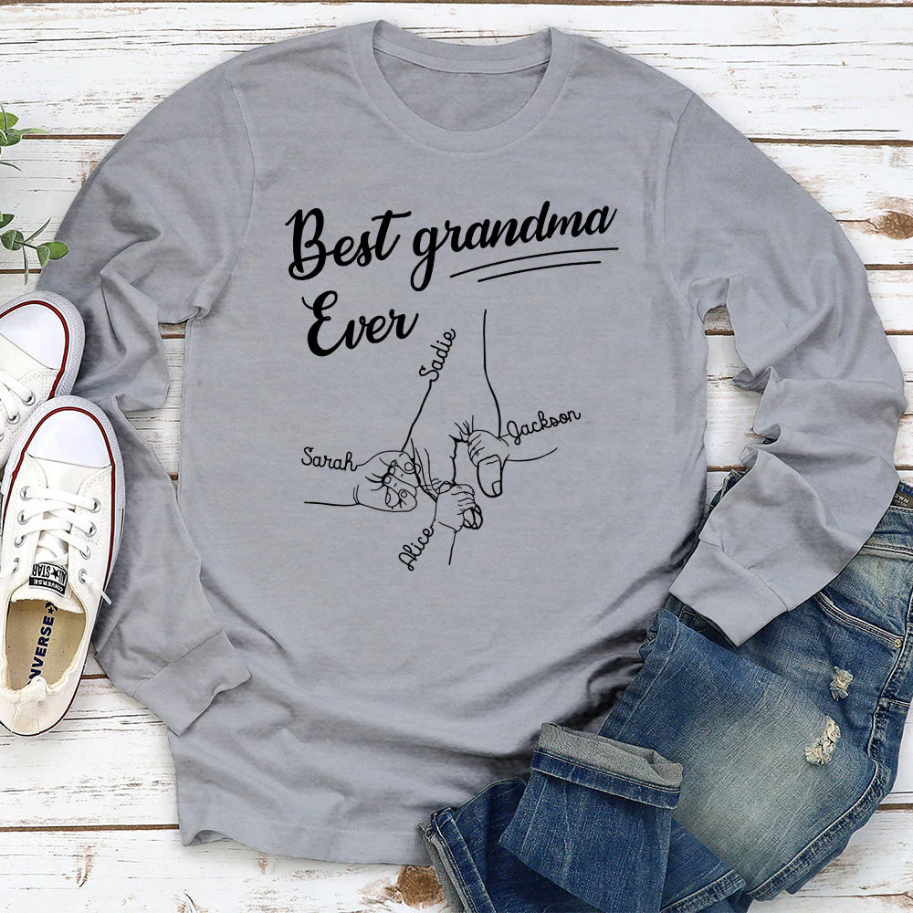The Best Grandma Ever - Personalized Custom Shirt - Image 4
