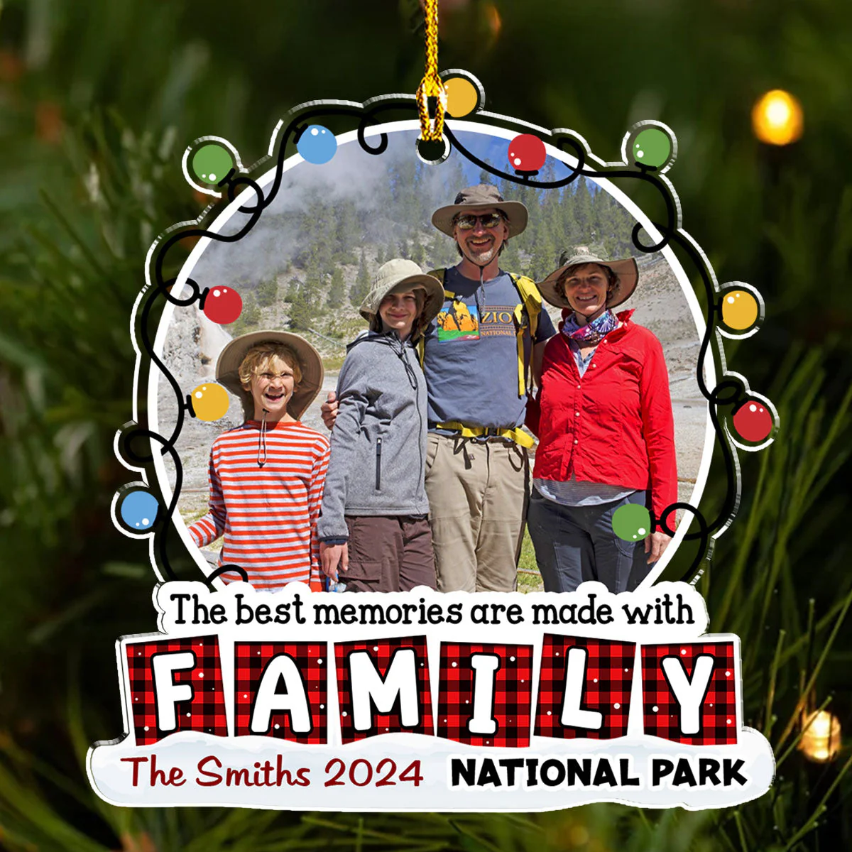 The Best Memories - Personalized Custom Acrylic Ornament - Image 2