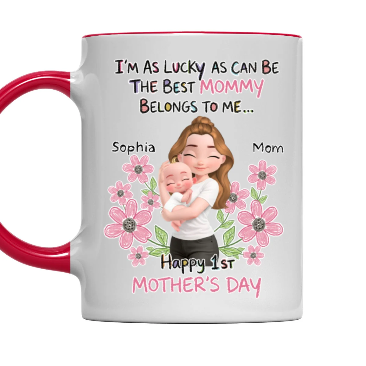 The Best Mommy Is Mine - Personalized Custom Accent Mug - Image 10