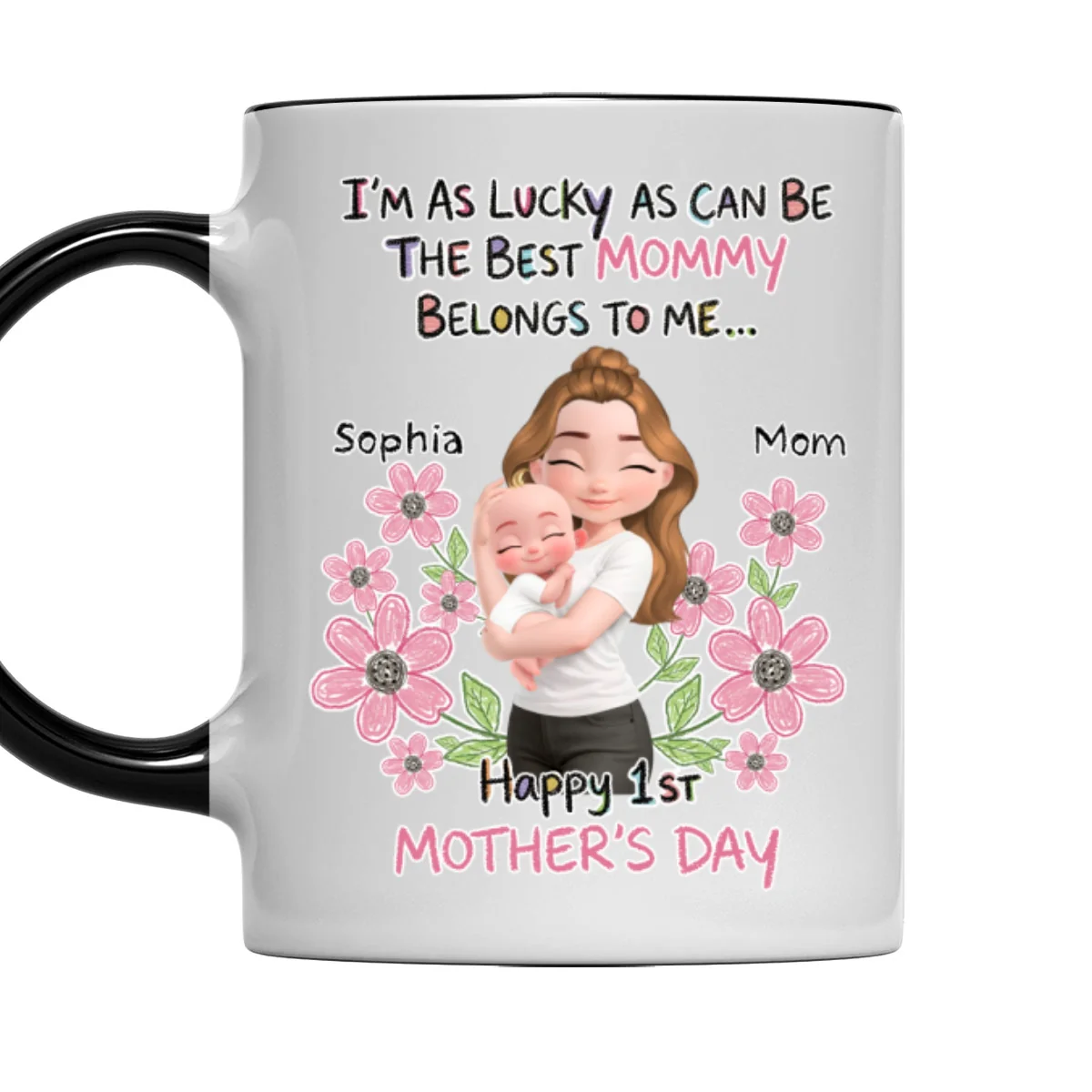 The Best Mommy Is Mine - Personalized Custom Accent Mug - Image 7