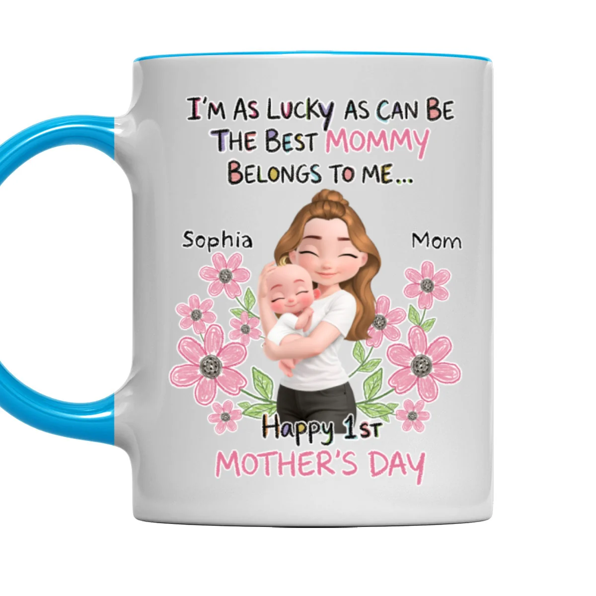 The Best Mommy Is Mine - Personalized Custom Accent Mug - Image 8