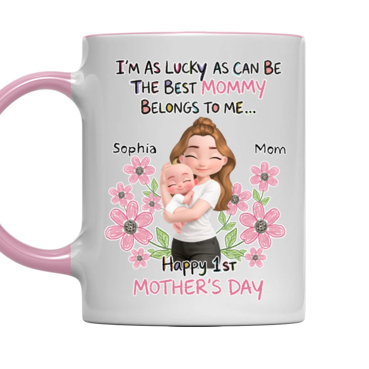 The Best Mommy Is Mine - Personalized Custom Accent Mug - Image 9